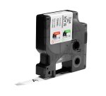 Ruban vinyle Dymo Rhino 9 mm 18443 blanc écriture noire