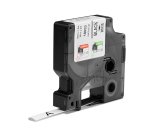 Ruban thermorétractables Dymo Rhino 9 mm 18053 blanc écriture noire