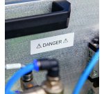 Ruban nylon Dymo Rhino 19 mm 18489 blanc écriture noire