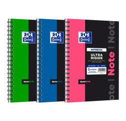 Cahier spirale Oxford Etudiants Notebook 19 x 25 cm grands carreaux 160 pages