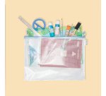 Pochettes de rangement à zip A3 Djois by Tarifold couleurs pastels assorties