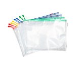 Pochettes de rangement à zip A3 Djois by Tarifold coloris vifs assortis