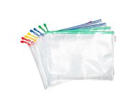 Pochettes de rangement à zip A3 Djois by Tarifold coloris vifs assortis