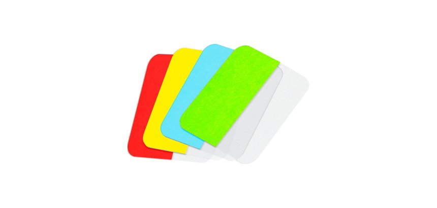 Onglet d’indexation adhésif Djois by Tarifold, repositionnable, 12 x 25 mm. Boîte de 72