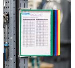 Protège-documents pivotant mural Djois by Tarifold PVC A4 10 pochettes - 20 vues couleurs assorties