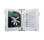 Protège-documents pivotant mural antimicrobien Djois by Tarifold pour format A4 10 pochettes - 20 vues blanc