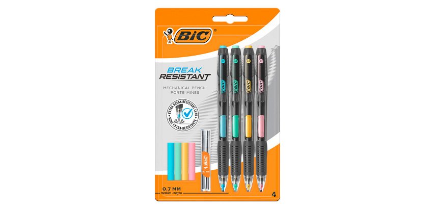 Mechanischer Nachfüllstift Bic Break Point 0,7 mm HB - 4er Pack
