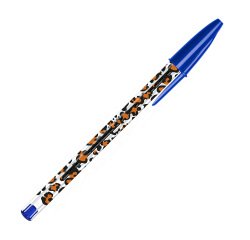 Kugelschreiber Bic Cristal Leopard mit Kappe, 1 mm Spitze - mittlere Schreibstärke - 20er Pack