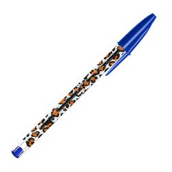 Ballpoint pen Bic Cristal Leopard with cap 1 mm point - medium writing - Pack of 20