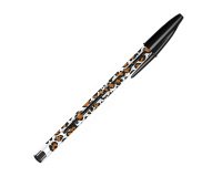 Stylo bille Bic Cristal Léopard à capuchon pointe 1 mm - écriture moyenne - Pochette de 20