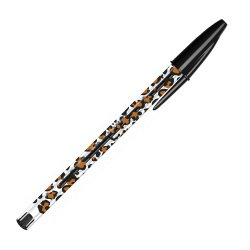 Ballpoint pen Bic Cristal Leopard with cap 1 mm point - medium writing - Pack of 20
