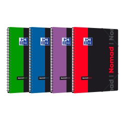 Cahier spirale Oxford Etudiants Nomadbook A4+ 24 x 32 cm grands carreaux 160 pages