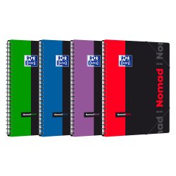 Cahier spirale Oxford Etudiants Nomadbook A4+ 24 x 32 cm grands carreaux 160 pages