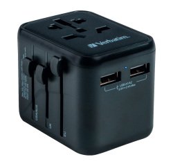 Verbatim 49543 adaptateur prise d'alimentation Universel Noir