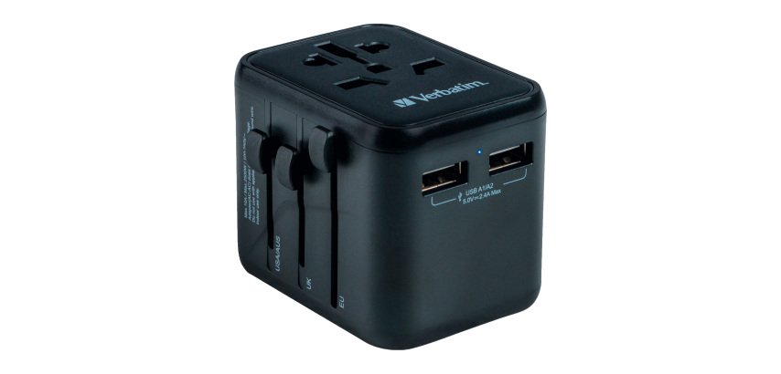 Verbatim 49543 adaptateur prise d'alimentation Universel Noir