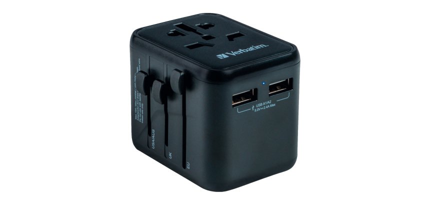 Verbatim 49543 adaptateur prise d'alimentation Universel Noir