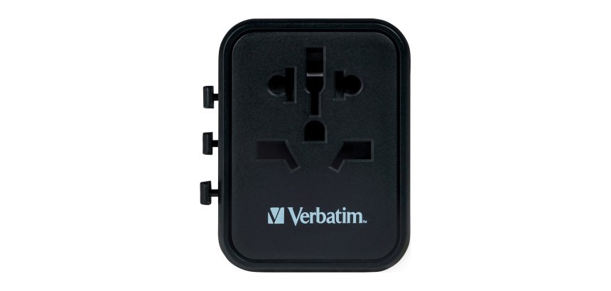 Verbatim 49543 adaptateur prise d'alimentation Universel Noir