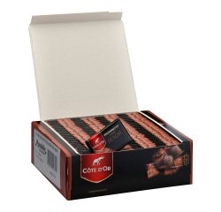 Napolitains chocolat noir individuels Côte d'Or - Boîte de 1,2 kg - 120 pièces