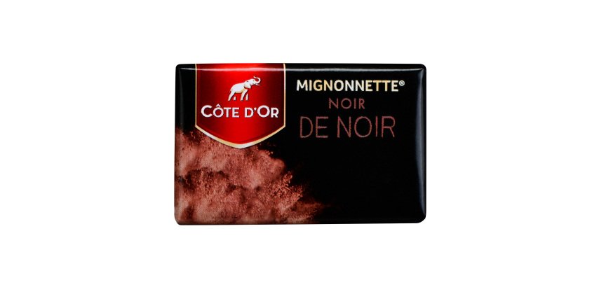 Individual dark chocolate Napolitains Côte d'Or - Box of 1.2 kg - 120 pieces.