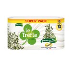 Papier toilette triple épaisseur Le Trèfle Douceur Bambou 12 maxi rouleaux = 24 rouleaux classiques