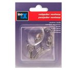 Crochet à ventouse - blanc - 35 mm - lot de 4