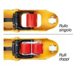 Transpallet manuale professionale rullo singolo, 2500 kg