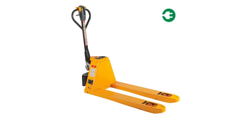 Transpallet semi-elettrico professionale, 1800 kg