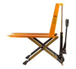 Transpallet manuale a pantografo 1000 kg, altezza max 80 cm