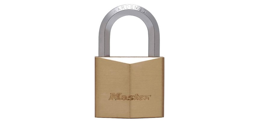 Cadenas à clé en laiton anse hexagonale Master Lock 1145EURD, 1155EURD