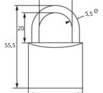 Cadenas Atlas - laiton - 35 mm