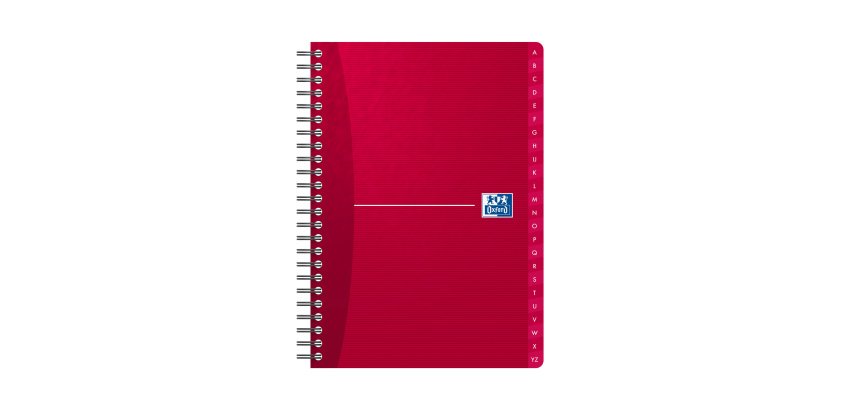 Répertoire alphabétique spirale Oxford Office Essentials 14,8 x 21 cm 180 pages
