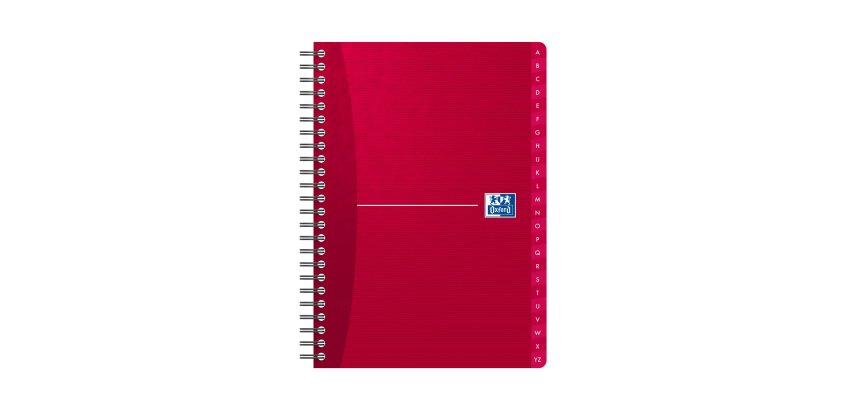 Répertoire alphabétique spirale Oxford Office Essentials 14,8 x 21 cm 180 pages