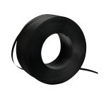 Bobine de cerclage feuillard polypropylène noir 12 mm x 1000 mètres en boîte distributrice