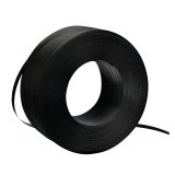 Bobine de cerclage feuillard polypropylène noir 12 mm x 1000 mètres en boîte distributrice