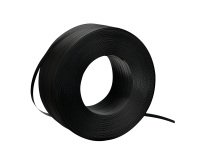 Bobine de cerclage feuillard polypropylène noir 12 mm x 1000 mètres en boîte distributrice