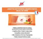 Lingettes désinfectantes parfumées Jex Professionnel Soleil de Corse - Paquet de 80