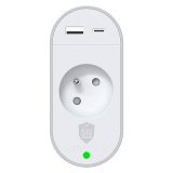 Prise parafoudre Force Lite 1 prise + 2 ports USB A+C PD
