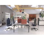 Chaise de bureau Ofys tissu avec accoudoirs 3D