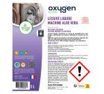 Lessive liquide machine Oxygen Aloe vera - 100 lavages - Bidon de 5 L