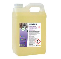 Lessive liquide machine Oxygen Aloe vera - 100 lavages - Bidon de 5 L