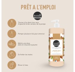 Nettoyant mains Boldair amande douce – Flacon de 500 ml