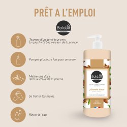 Nettoyant mains Boldair amande douce – Flacon de 500 ml