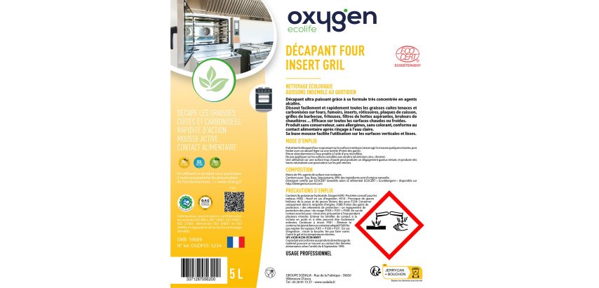 Décapant Four Insert Gril - Bidon de 5 L