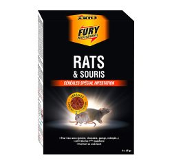 Tue-rats et souris Fury - Boîte de 6 sachets unidoses