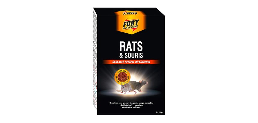 Tue-rats et souris Fury - Boîte de 6 sachets unidoses