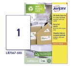 Avery Recycled Laser Labels LR7167 White 100 labels per pack