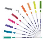 Marqueur permanent pour textile Edding 4600 pointe ogive 1 mm - Pochette de 10