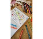 Stylo feutre Stabilo Pointmax écriture moyenne - Pochette de 4 couleurs classiques