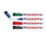 Marqueur permanent Edding 8400 CD/DVD pointe 0,5 à 1 mm - Pochette de 4