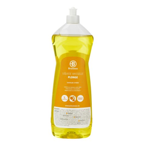 Liquide vaisselle mains Bruneau citron - Flacon de 1 L